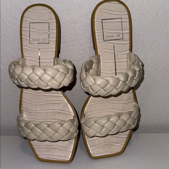 Dolce Vita Shoes - Dolce Vita Cream Braided Slide Sandals